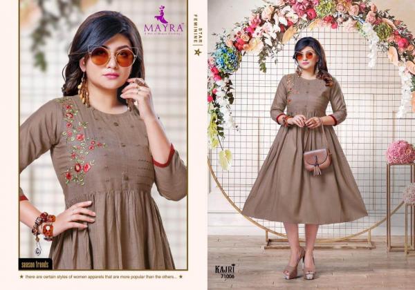 Mayra Kajri Rayon Embroidery Fancy Kurti